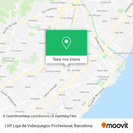 LVP, Liga de Videojuegos Profesional map