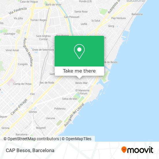 CAP Besos map