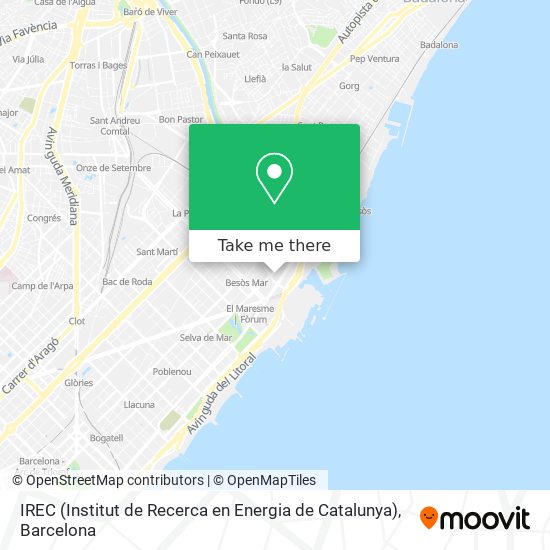 mapa IREC (Institut de Recerca en Energia de Catalunya)