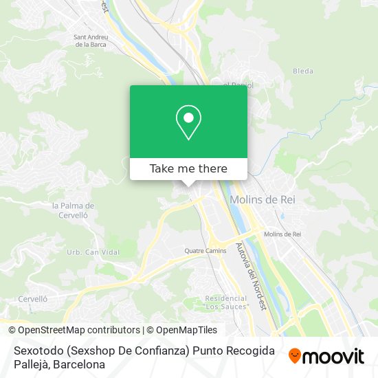 Sexotodo (Sexshop De Confianza) Punto Recogida Pallejà map