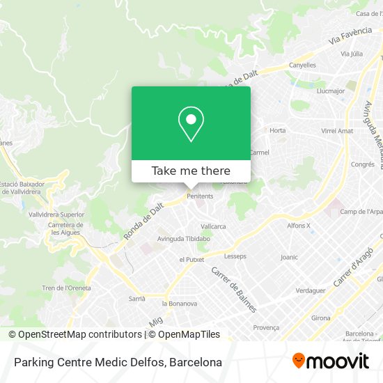 mapa Parking Centre Medic Delfos