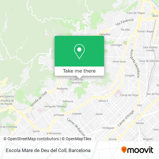 Escola Mare de Deu del Coll map