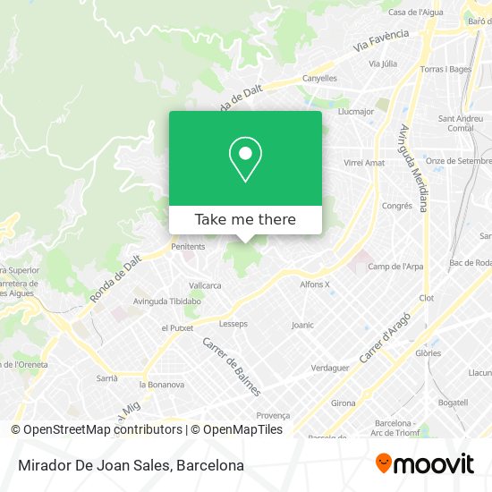 mapa Mirador De Joan Sales