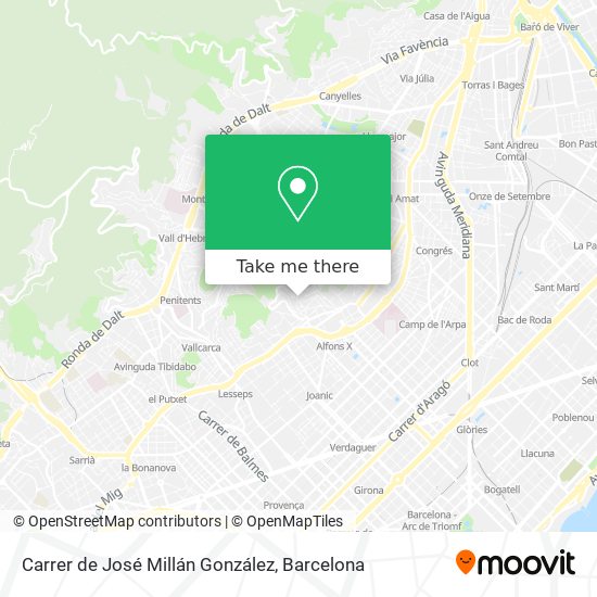 How to get to Carrer de Jos Mill n Gonz lez in Barcelona by Bus