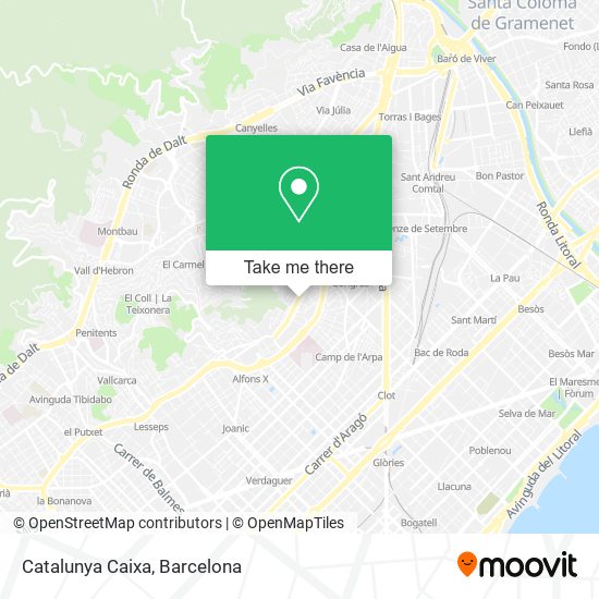Catalunya Caixa map