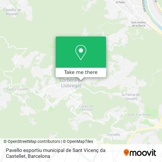 Pavello esportiu municipal de Sant Vicenç da Castellet map