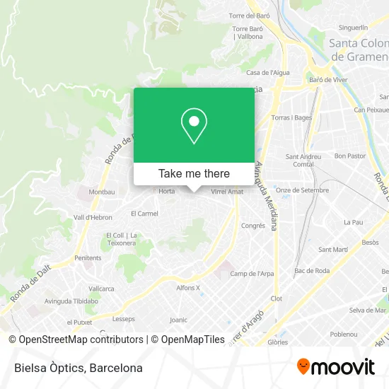 Bielsa Òptics map