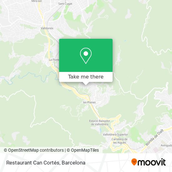 Restaurant Can Cortés map