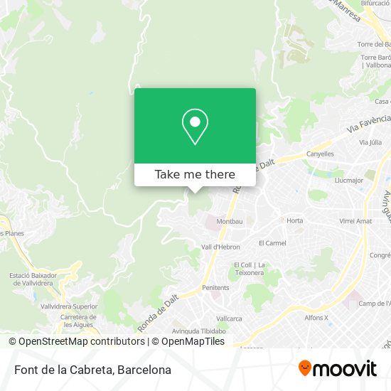 Font de la Cabreta map