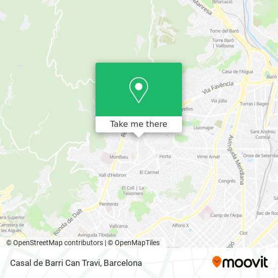 Casal de Barri Can Travi map