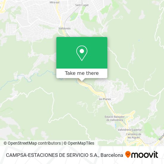 mapa CAMPSA-ESTACIONES DE SERVICIO S.A.