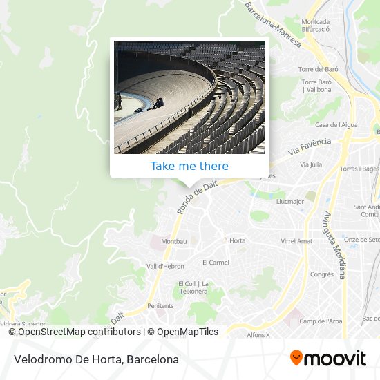 mapa Velodromo De Horta