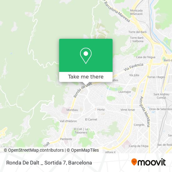 Ronda De Dalt _ Sortida 7 map