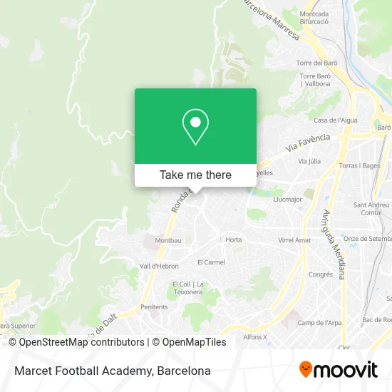 Marcet Football Academy map