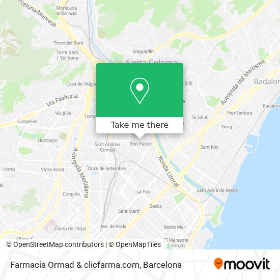 Farmacia Ormad & clicfarma.com map