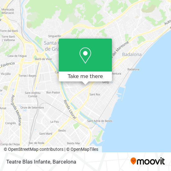 Teatre Blas Infante map