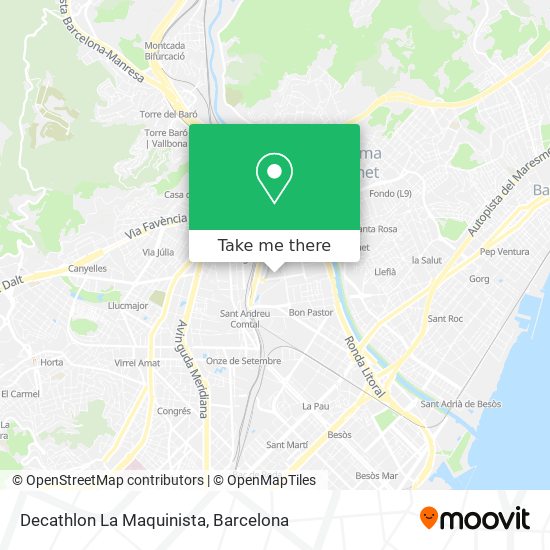 Decathlon La Maquinista map