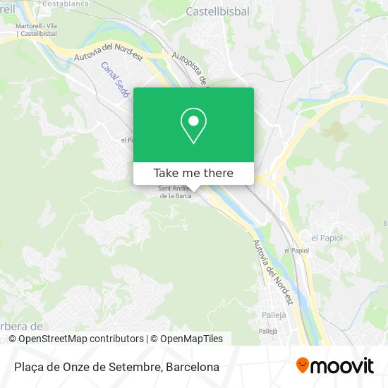 Plaça de Onze de Setembre map