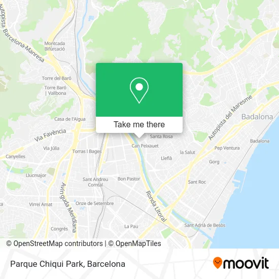 Parque Chiqui Park map