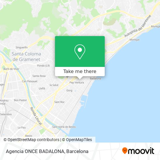 Agencia ONCE BADALONA map