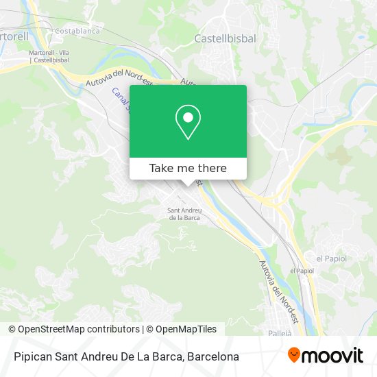 Pipican Sant Andreu De La Barca map