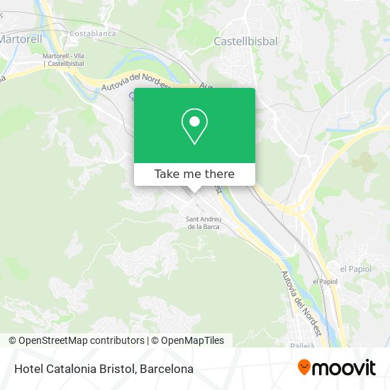 Hotel Catalonia Bristol map
