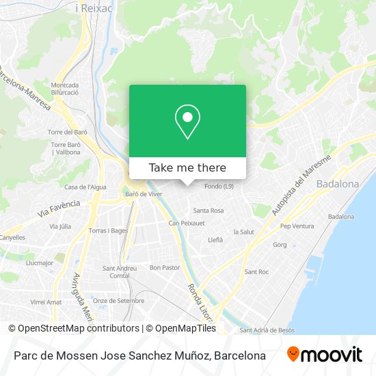 Parc de Mossen Jose Sanchez Muñoz map