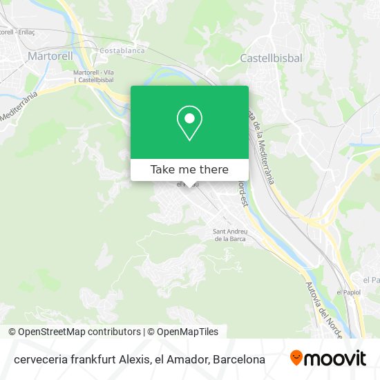 cerveceria frankfurt Alexis, el Amador map