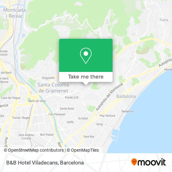 B&B Hotel Viladecans map