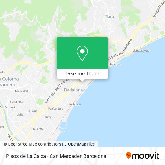 Pisos de La Caixa - Can Mercader map