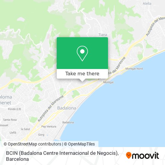BCIN (Badalona Centre Internacional de Negocis) map