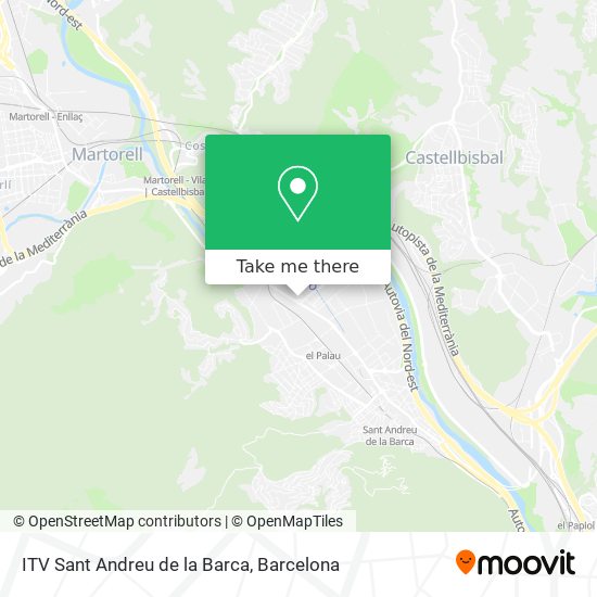 ITV Sant Andreu de la Barca map