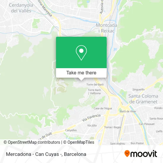 Mercadona - Can Cuyas - map