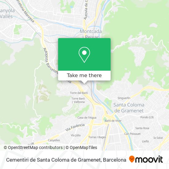 Cementiri de Santa Coloma de Gramenet map