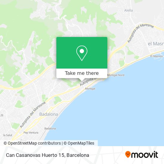 Can Casanovas Huerto 15 map
