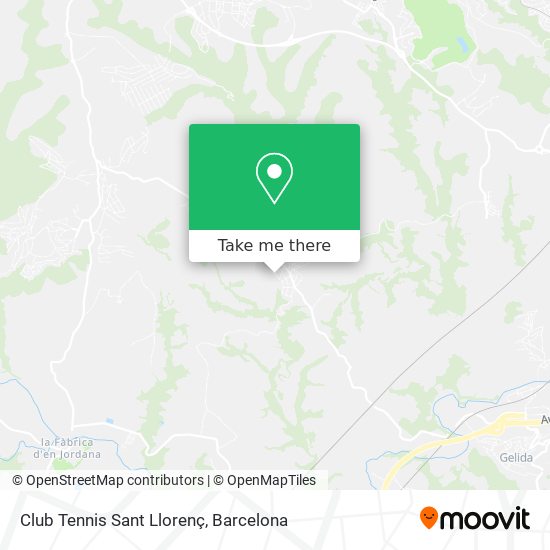Club Tennis Sant Llorenç map