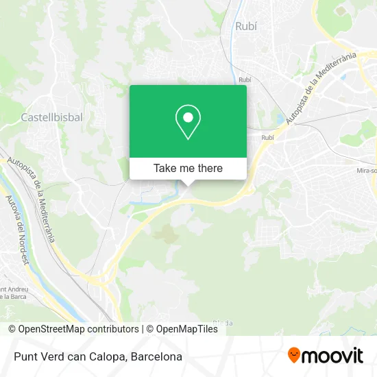 Punt Verd can Calopa map