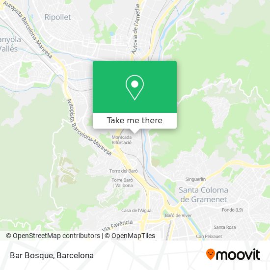 mapa Bar Bosque