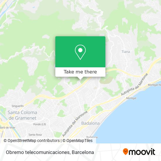 Obremo telecomunicaciones map