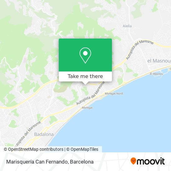 Marisquería Can Fernando map