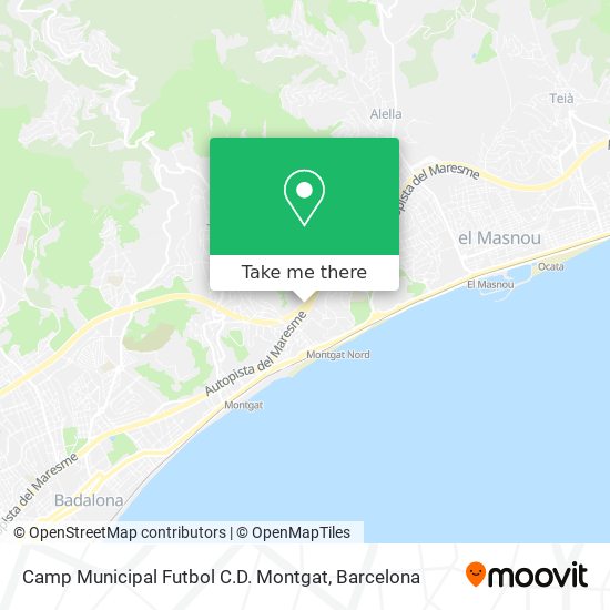Camp Municipal Futbol  C.D. Montgat map