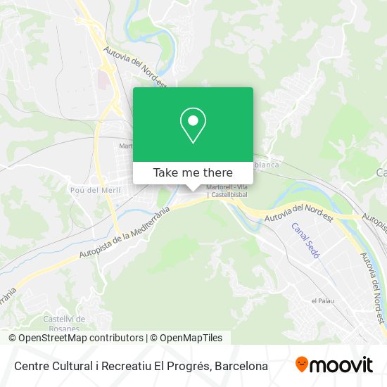 Centre Cultural i Recreatiu El Progrés map