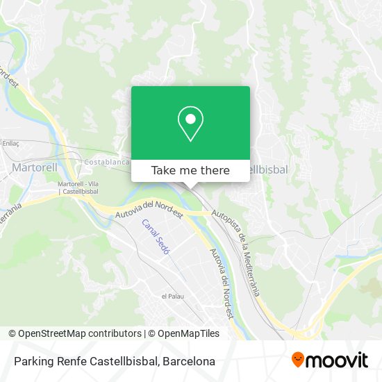 Parking Renfe Castellbisbal map