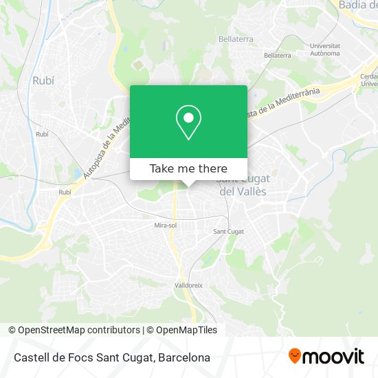 Castell de Focs Sant Cugat map