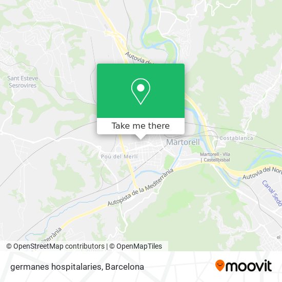 germanes hospitalaries map