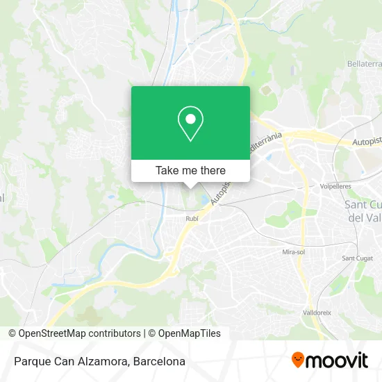 Parque Can Alzamora map