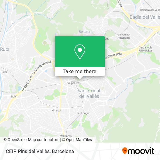 mapa CEIP Pins del Vallès