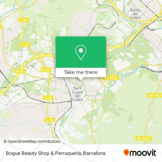 mapa Bogue Beauty Shop & Perruquería