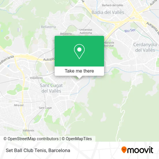 Set Ball Club Tenis map