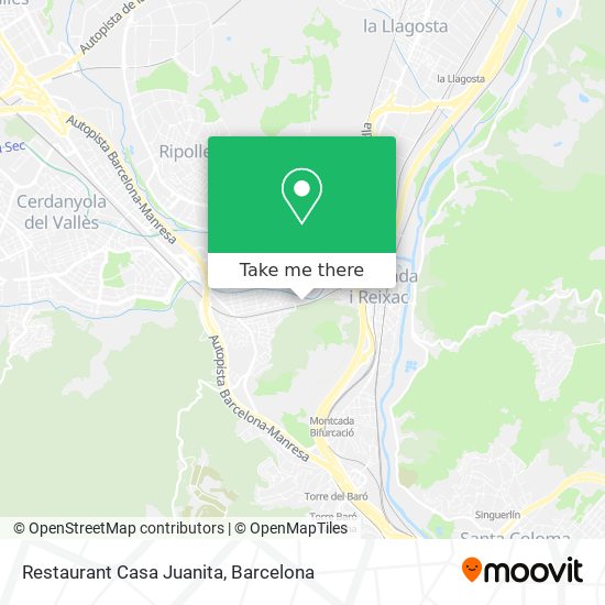 Restaurant Casa Juanita map